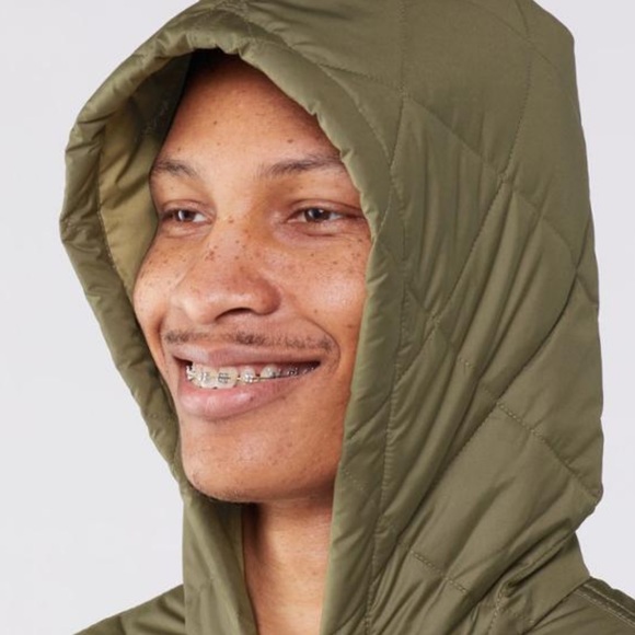 Patagonia Diamond Quilted Insulated Bomber Hoodie - Men's topsoil brown - Picture 5 of 7